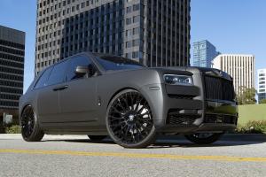 2019 Rolls-Royce Cullinan Matte Black on Forgiato Wheels (RDB-ECL)